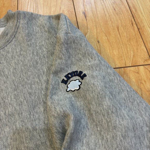 Disney Eeyore Crewneck Sweatshirt Gray Winnie The Pooh Women's Size Medium READ - Picture 6 of 9